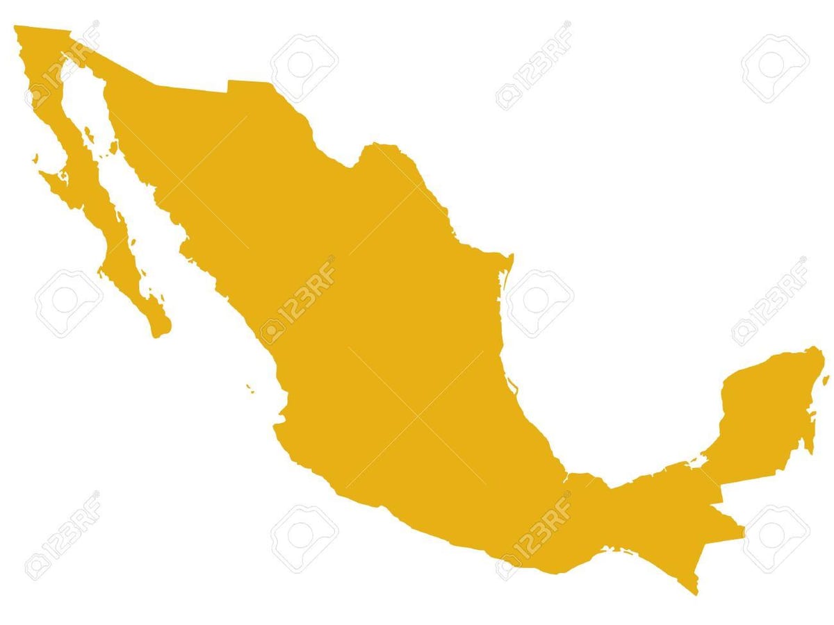 bản đồ của bóng Mexico