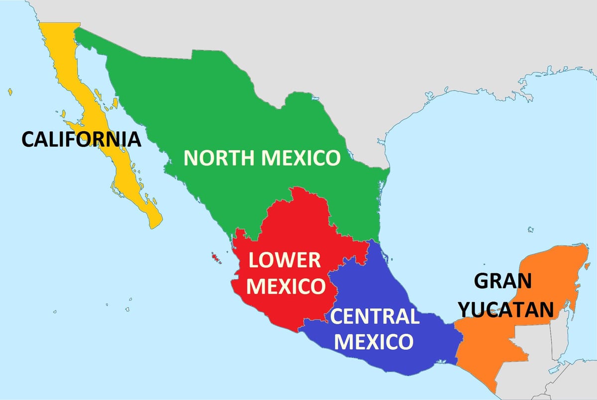 kỳ Mexico bản đồ