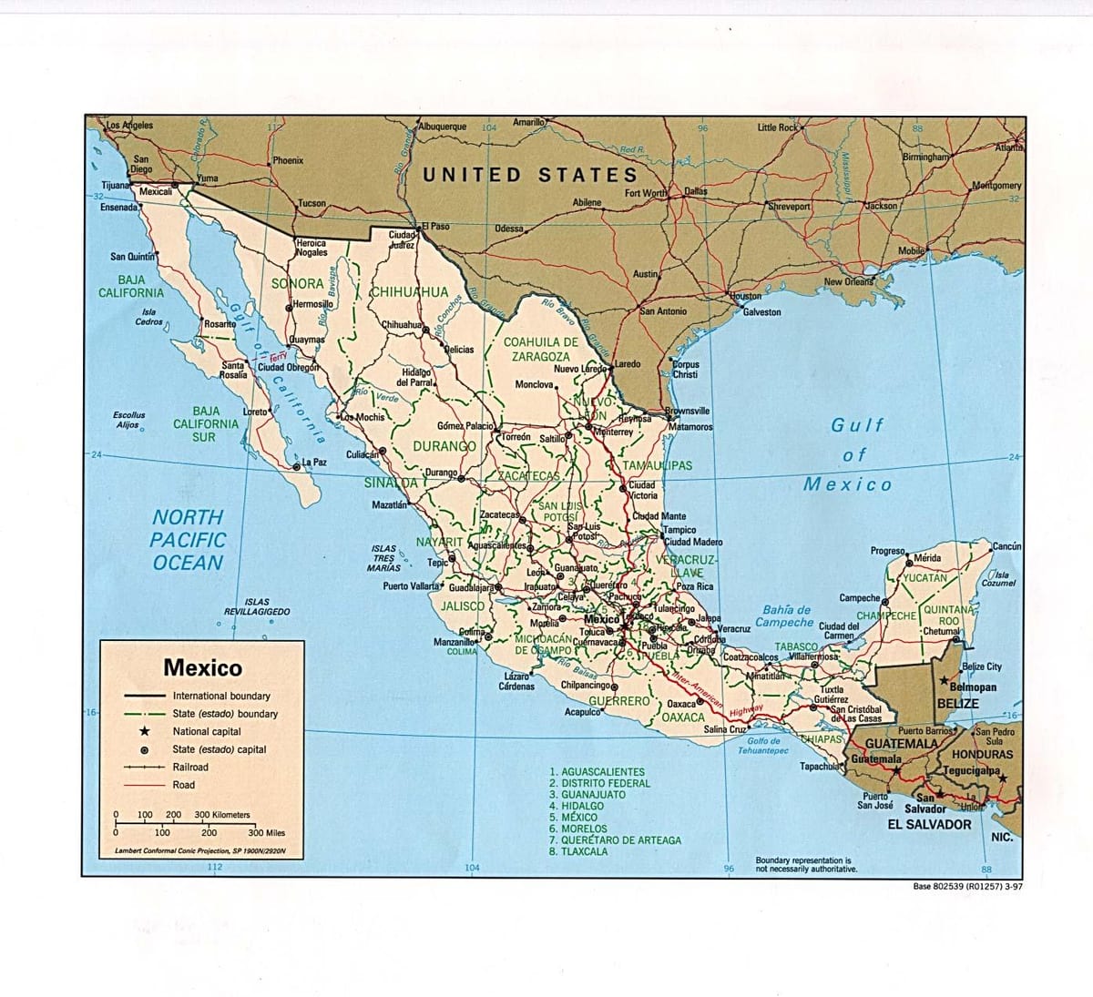 bản đồ của Mexico