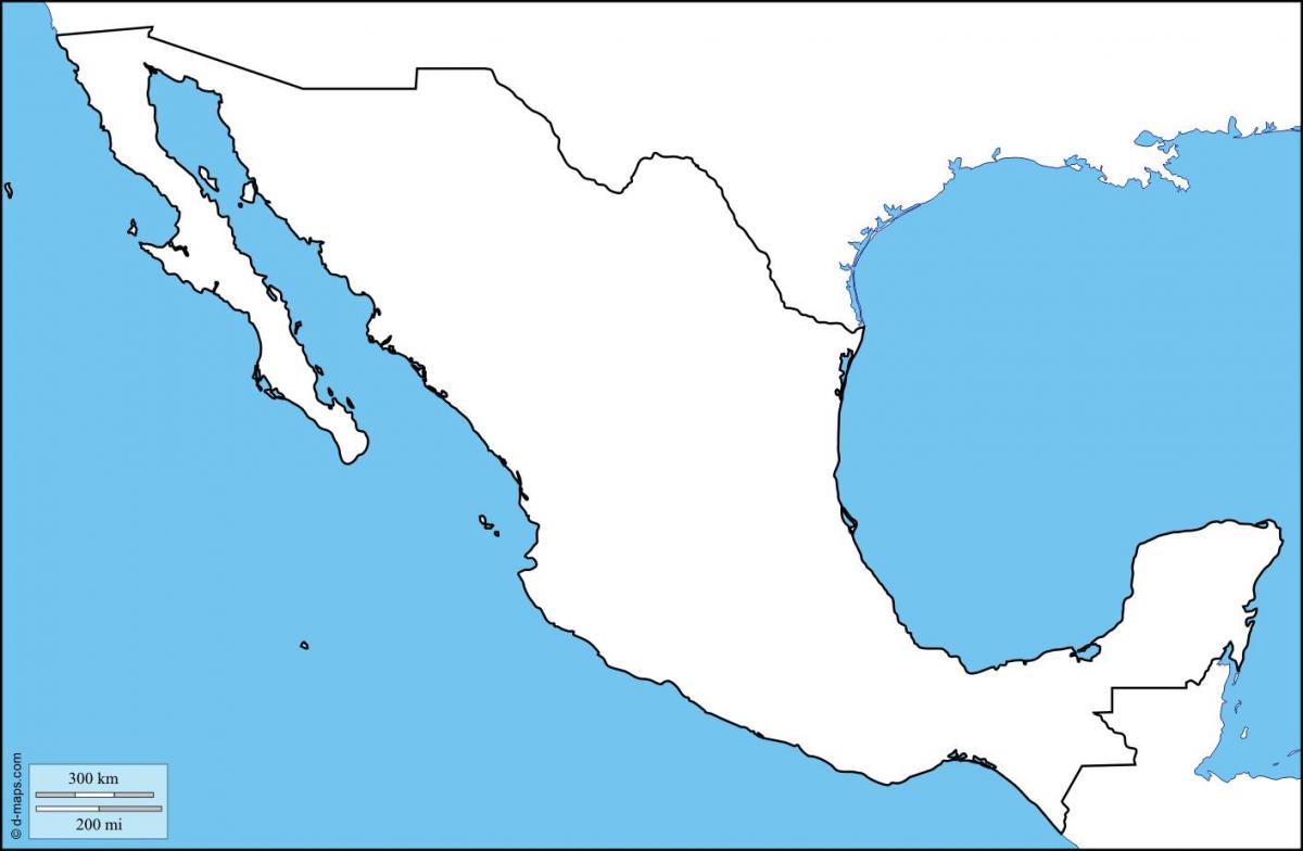 trống Mexico bản đồ