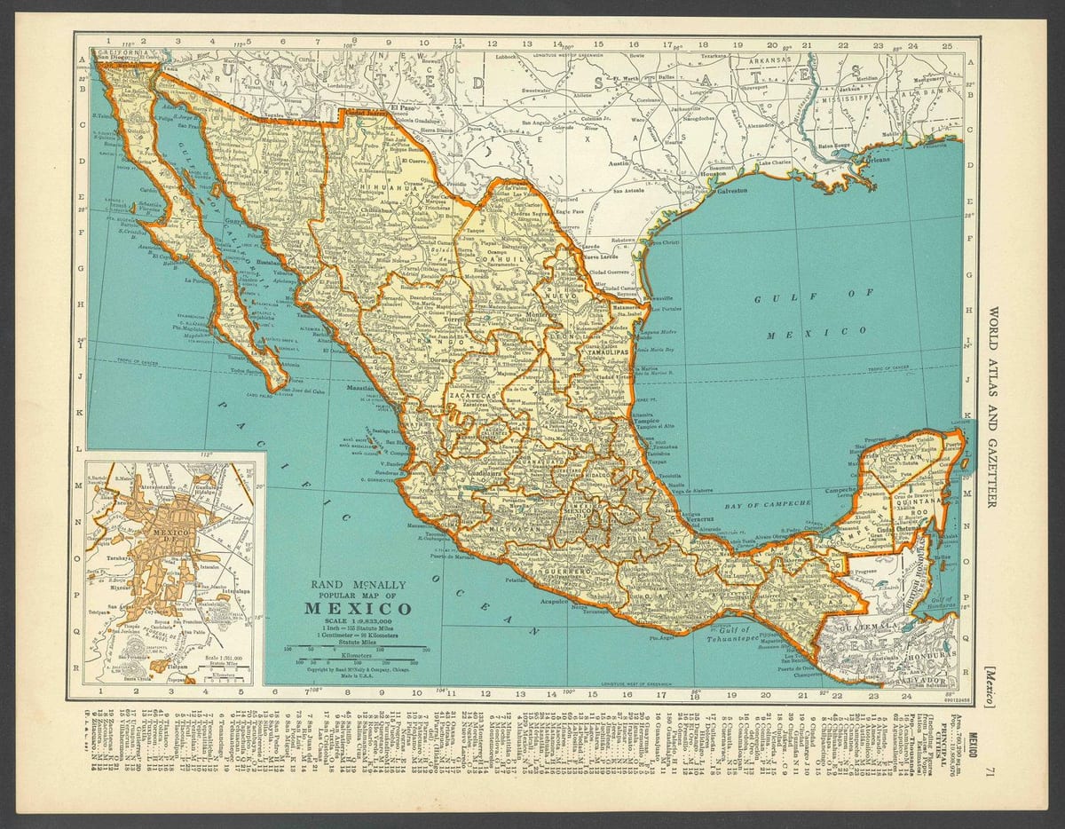 bản đồ của Mexico