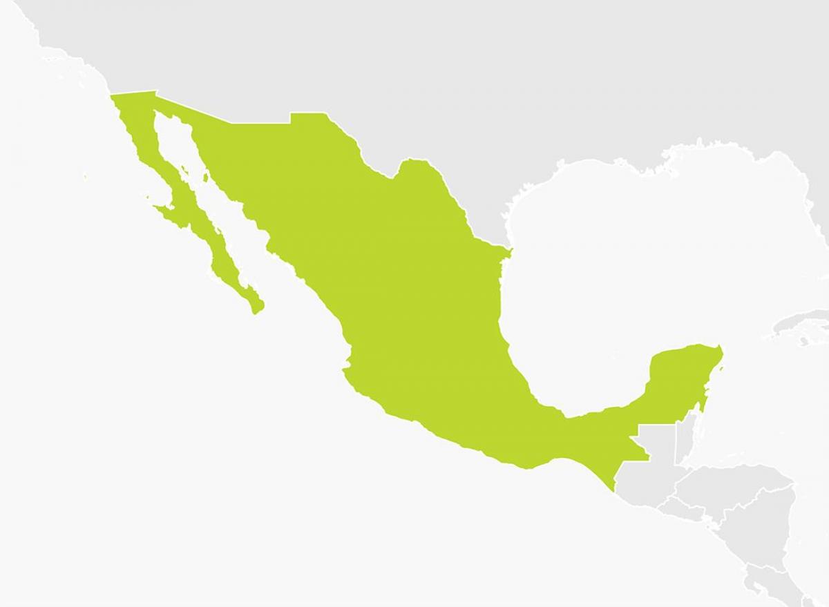 bản đồ của Mexico png