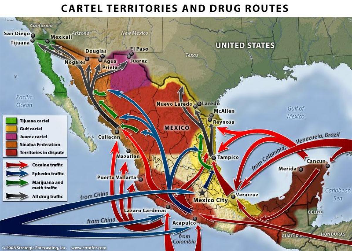 thuốc phiện mexico chiến tranh bản đồ