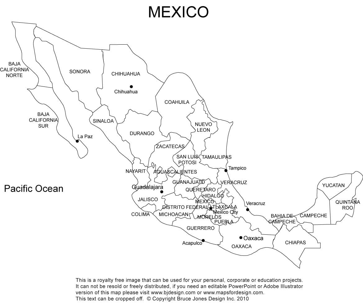 Mexico có thể in bản đồ
