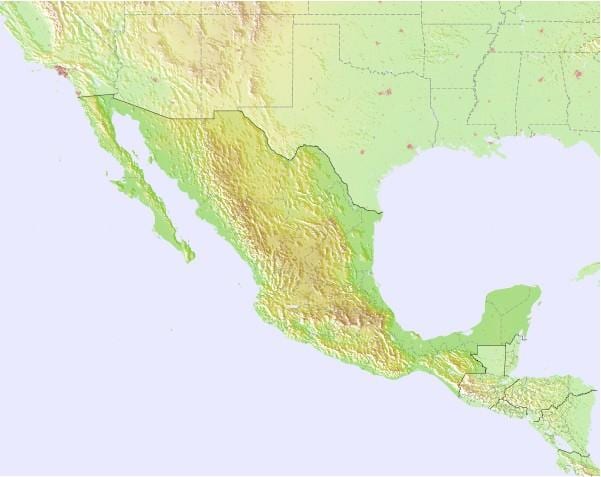 bản đồ của Mexico dự báo thời tiết