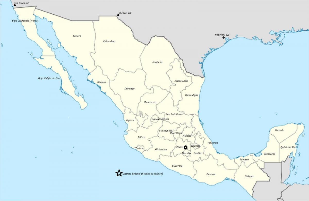 kỳ của Mexico bản đồ