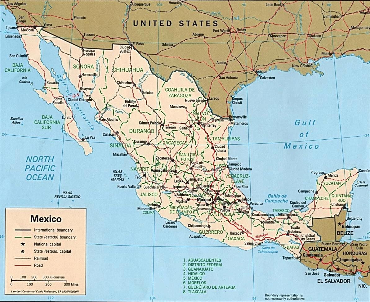 bản đồ của Mexico resort thành phố