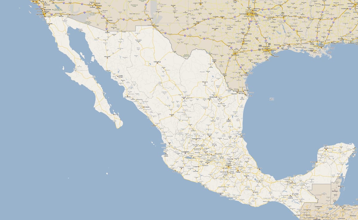 bản đồ của Mexico sân vận động