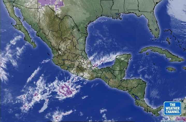 thời tiết vệ tinh bản đồ của Mexico