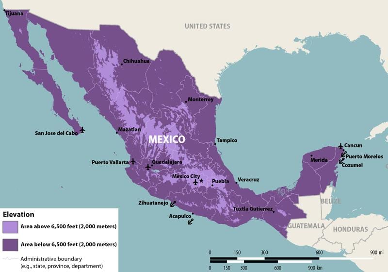 bản đồ của Mexico zika