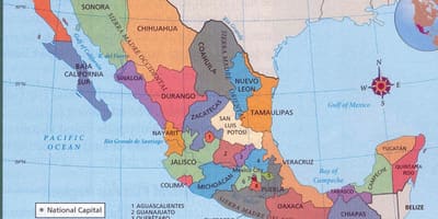 Aztec bản đồ của Mexico