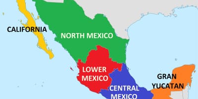 Kỳ Mexico bản đồ