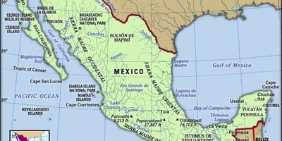 Mexico bản đồ cho trẻ em