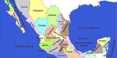 Mexico bản đồ của kỳ