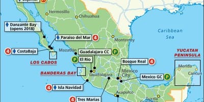 Mexico bản đồ khu nghỉ dưỡng