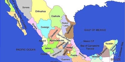 Bản đồ của Mexico kỳ