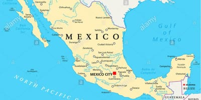Mexico bản đồ thành phố
