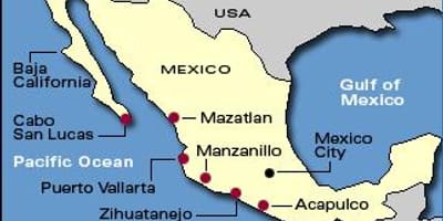 Bản đồ của mexico riviera