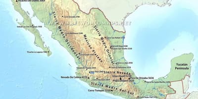 Bản đồ của sa mạc Mexico