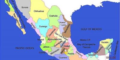 Mexico bản đồ của kỳ