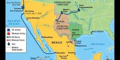 Cuộc chiến của người mexico bản đồ