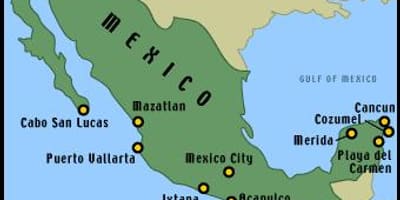 Bản đồ của khu nghỉ mát mexico