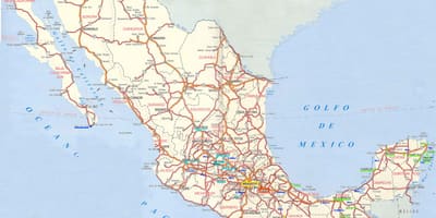 Bản đồ của Mexico lái xe