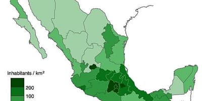 Mật độ dân bản đồ của Mexico