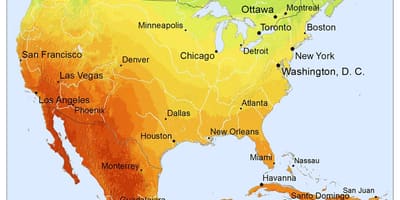 Bản đồ của Mexico ánh nắng mặt trời