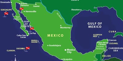 Bản đồ của đảo Mexico