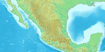Bản đồ của Mexico địa hình