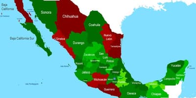 Bản đồ của Mexico an toàn