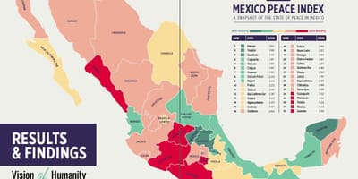 Bạo lực ở Mexico bản đồ