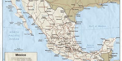 Bản đồ đường của Mexico