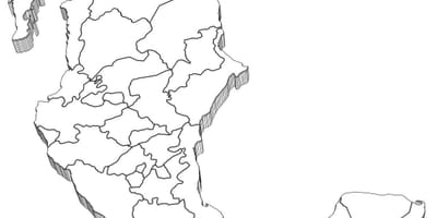 3d bản đồ của Mexico