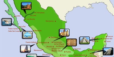 Bản đồ du lịch Mexico