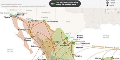 Mexico tỷ lệ tội phạm bản đồ
