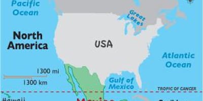 Mexico trong bản đồ thế giới