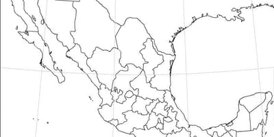 Mexico bản đồ trống
