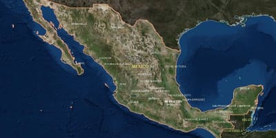 Bản đồ vệ tinh Mexico