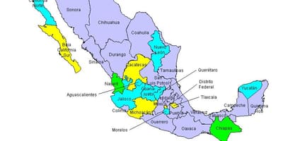 Bản đồ của Mexicos kỳ