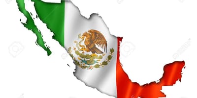 Bản đồ của Mexico cờ