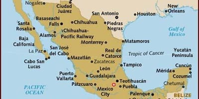 Bản đồ của Mexico ảnh