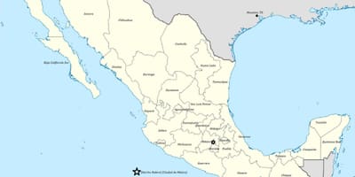 Kỳ của Mexico bản đồ