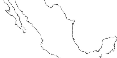 Mexico phác thảo bản đồ