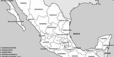 Bản đồ của Mexico quận