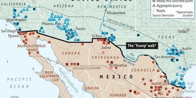 Bản đồ của Mexico tường