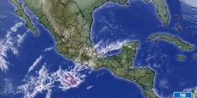 Thời tiết vệ tinh bản đồ của Mexico
