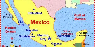 Một bản đồ của Mexico