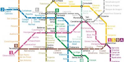 Tàu điện ngầm bản đồ Mexico